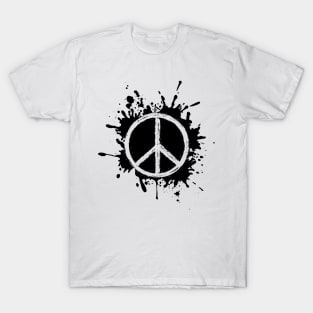 Black Peace Symbol T-Shirt